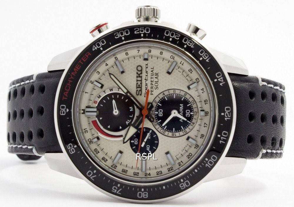 Seiko Sportura Solar Chronograph Perpetual SSC359P1 SSC359P Mens Watch 5 Seiko Sportura Solar Chronograph Perpetual SSC359P1 SSC359P Mens Watch