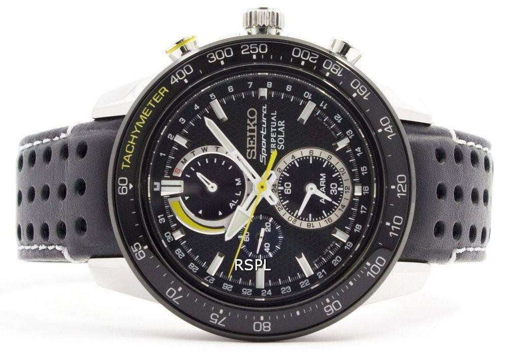 Seiko Sportura Solar Chronograph Perpetual SSC361P1 SSC361P Mens Watch 5 Seiko Sportura Solar Chronograph Perpetual SSC361P1 SSC361P Mens Watch