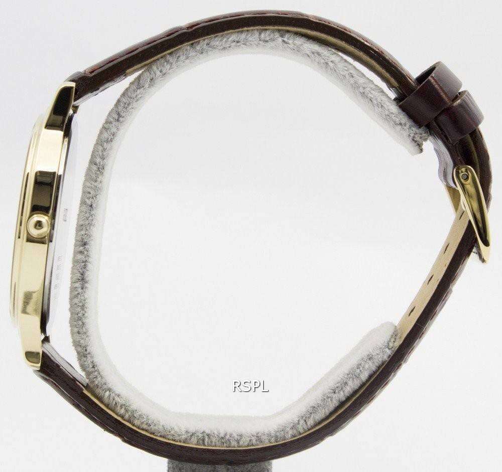 Seiko Solar Gold Tone Leather Strap SUP870P1 SUP870P Mens Watch 2 Seiko Solar Gold Tone Leather Strap SUP870P1 SUP870P Mens Watch