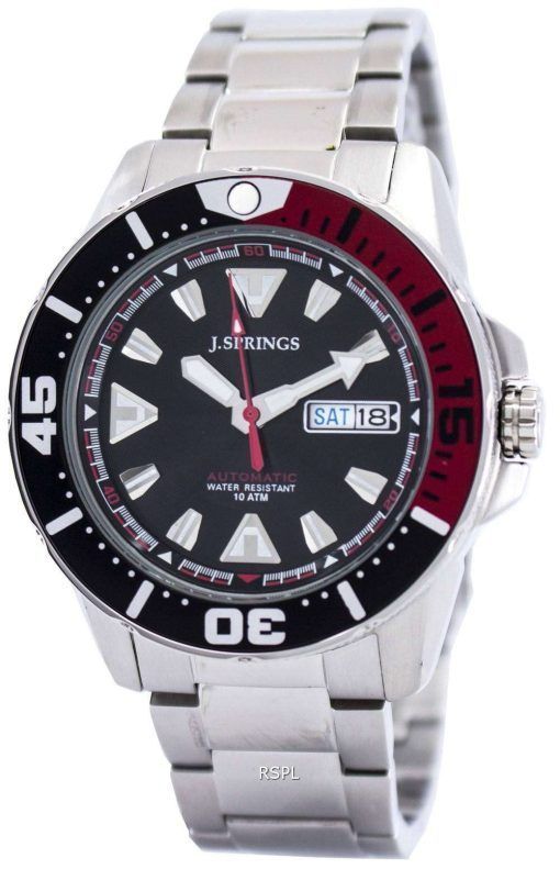 J.Springs by Seiko Sports Automatic Black Dial 100M BEB077 Men's Watch