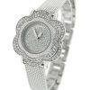 Guess Silver Tone Floral Mesh U0139L1 Womens Watch