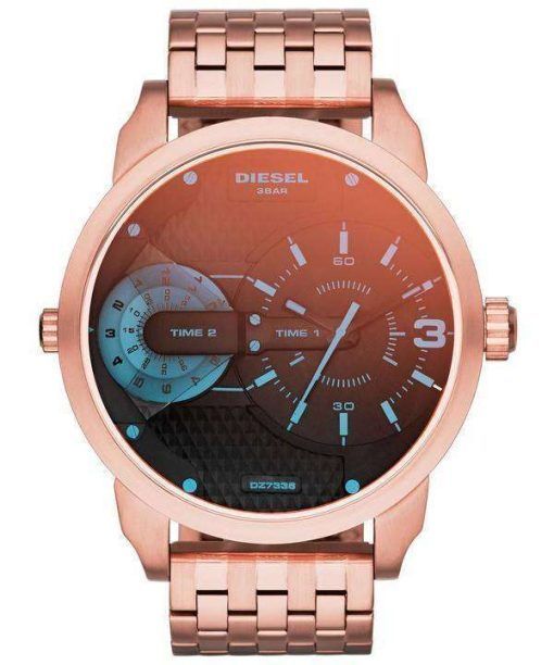 Diesel Mini Daddy Quartz Dual Time DZ7336 Mens Watch