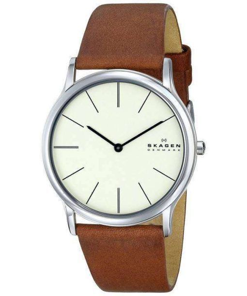 Skagen Theodor Quartz Stainless Steel Beige Dial SKW6083 Mens Watch