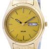 Seiko Core Solar Gold Tone SNE036 SNE036P1 SNE036P Mens Watch