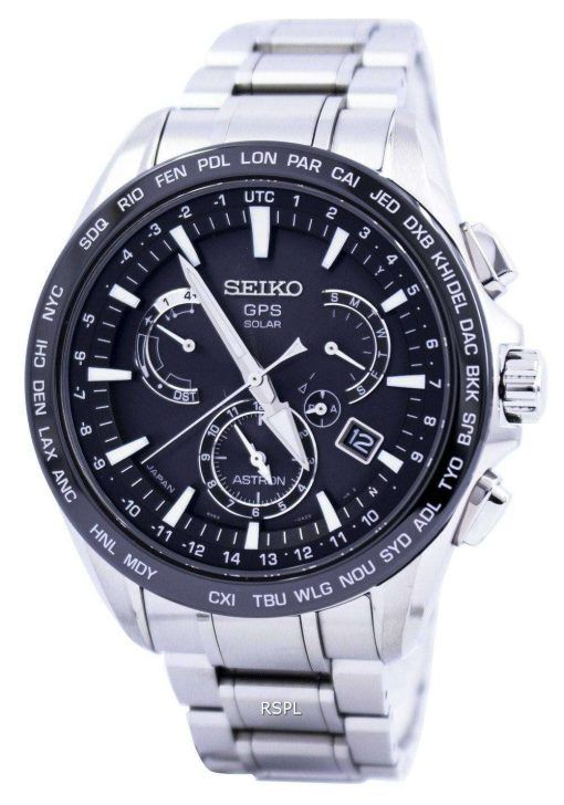 Seiko Astron GPS Solar Dual Time Japan Made SSE077 SSE077J1 SSE077J Mens Watch