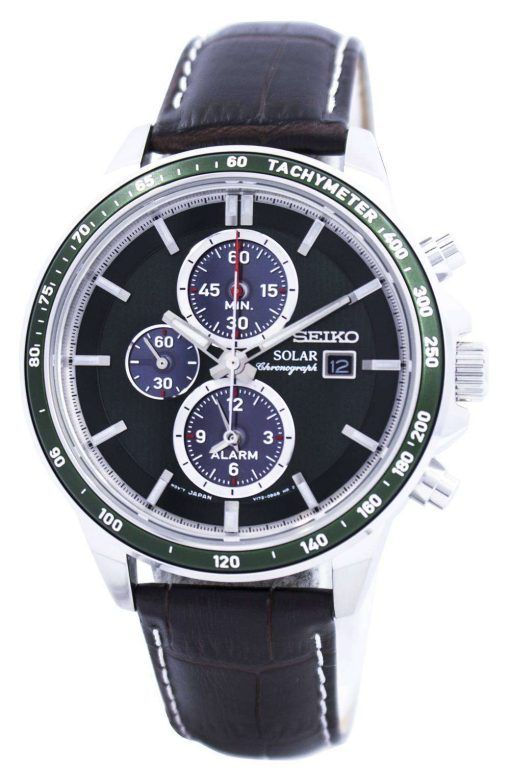 Seiko Solar Alarm Chronograph SSC501 SSC501P1 SSC501P Mens Watch