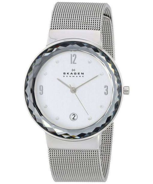 Skagen Leonora Quartz Steel Mesh Crystals SKW2004 Women's Watch