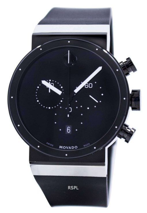 Movado 사파이어 시너지 크로 노 그래프 스위스 만든된 석 영 0606501 남자의 시계