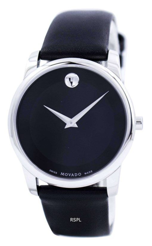 Movado 박물관 고전적인 스위스 만든된 석 영 0606502 남자의 시계