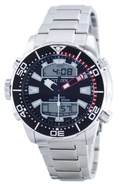 시민 Aqualand Promaster 다이 버의 아날로그 디지털 JP1090 86E 남자의 시계