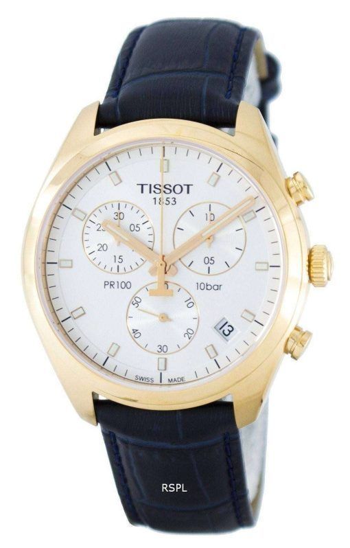 Tissot T-클래식 PR100 쿼 츠 크로 노 그래프 T101.417.36.031.00 T1014173603100 남자의 시계