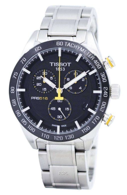 Tissot PRS 516 쿼 츠 크로 노 그래프 T100.417.11.051.00 T1004171105100 남자 시계