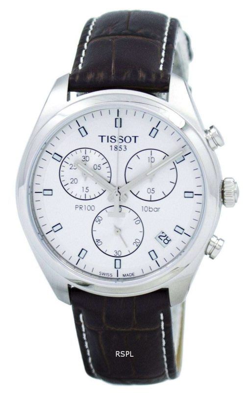 Tissot 홍보 100 쿼 츠 크로 노 그래프 T101.417.16.031.00 T1014171603100 남자 시계