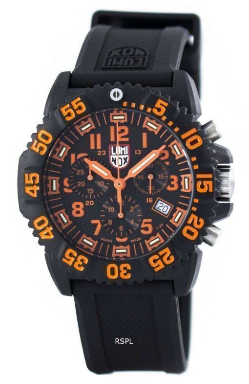 Luminox 해군 물개 Colormark 크로 노 그래프 3080 시리즈 스위스 만든 XS.3089 남자의 시계