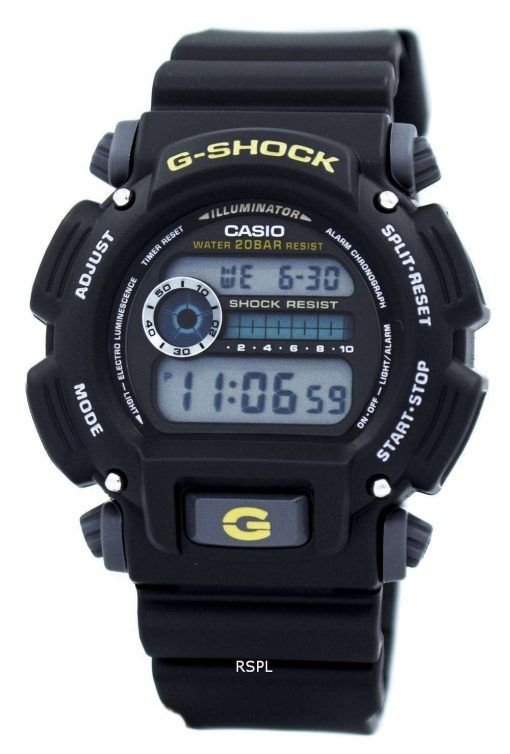 건반의 g 조-충격 디지털 DW-9052-1B 남자의 시계