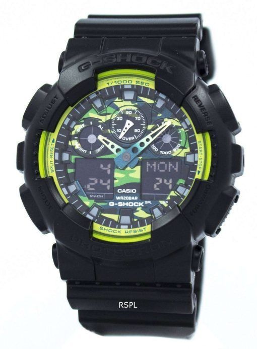 카시오 G 쇼크 아날로그 디지털 GA-100LY-1A 남자의 시계