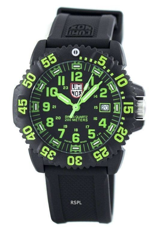 Luminox 바다 해군 물개 Colormark 3050 시리즈 스위스 쿼 츠 XS.3067 남자의 시계