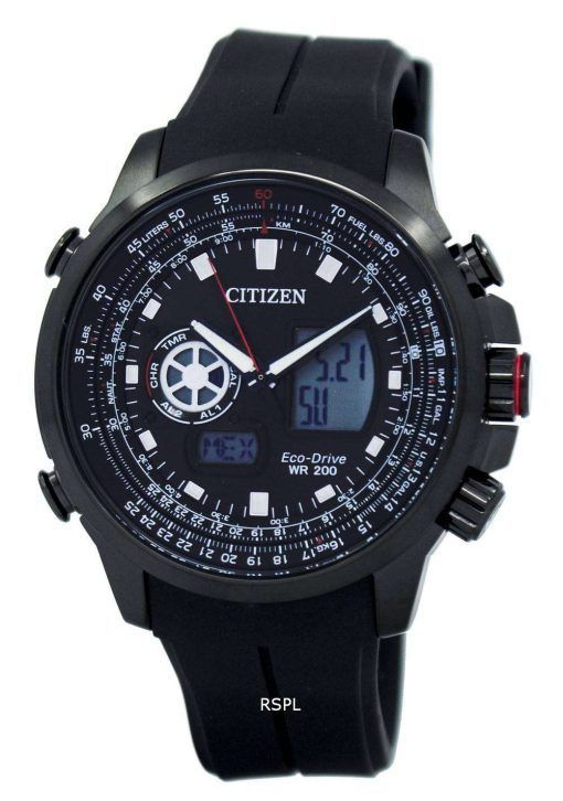 시민 Promaster 에코 드라이브 크로 노 그래프 세계 시간 JZ1065-05E 남자의 시계