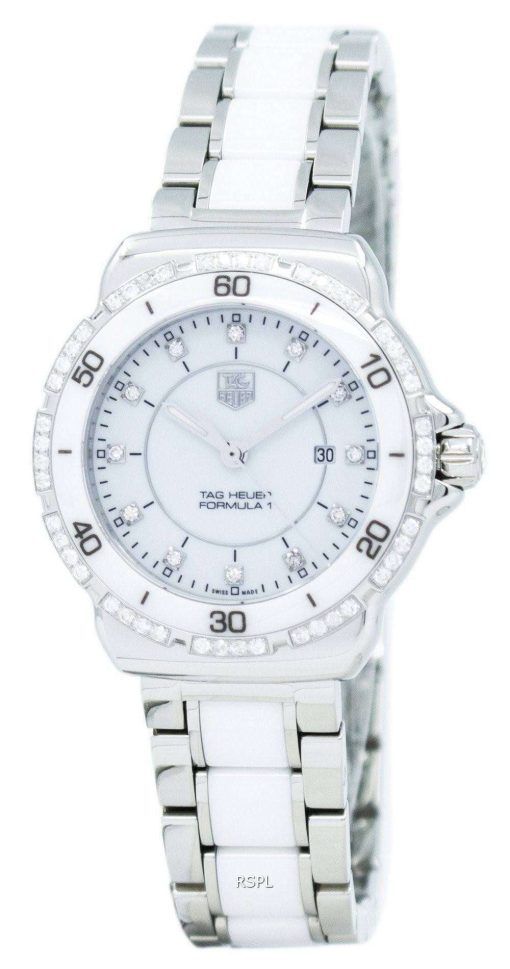 태그 Heuer "포뮬러 원" 다이아몬드 악센트 쿼 츠 WAH1313 BA0868 여자의 시계
