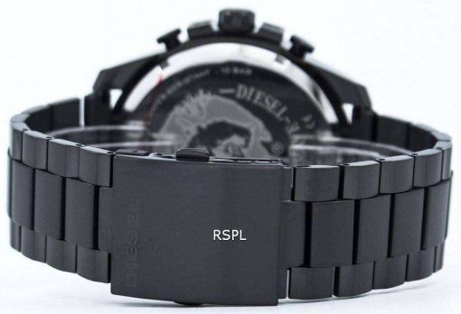 디젤 메가 최고 쿼 츠 크로 노 그래프 회색 다이얼 블랙 IP DZ4283 남자의 시계