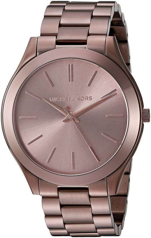 마이클 Kors 슬림 활주로 석 영 MK3418 여자의 시계