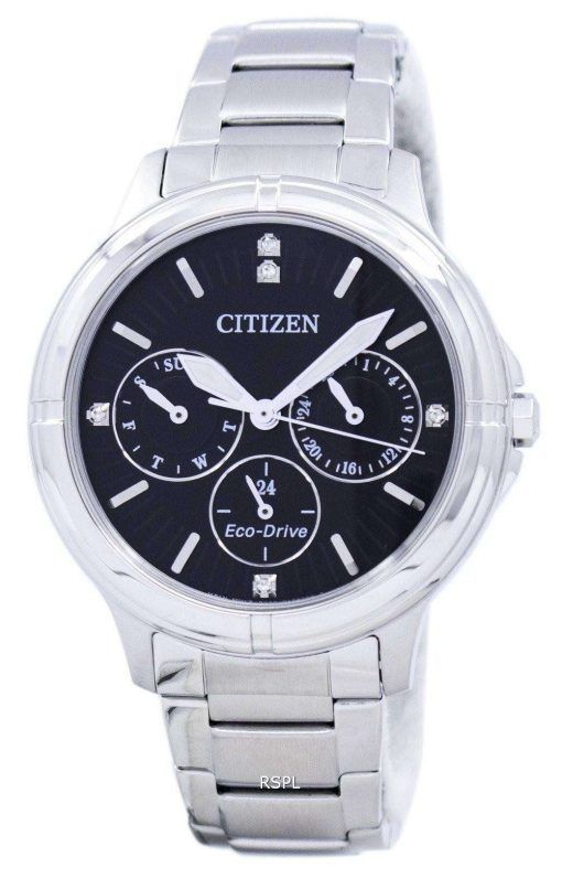 시민 에코 드라이브 다이아몬드 악센트 FD2030-51E 여자의 시계
