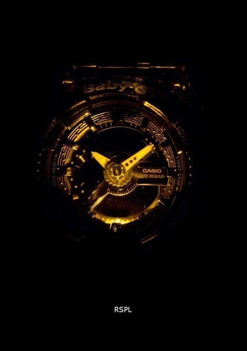 건반 베이비-G 충격 방지 세계 시간 아날로그 디지털 바-110JM-1A 여자의 시계