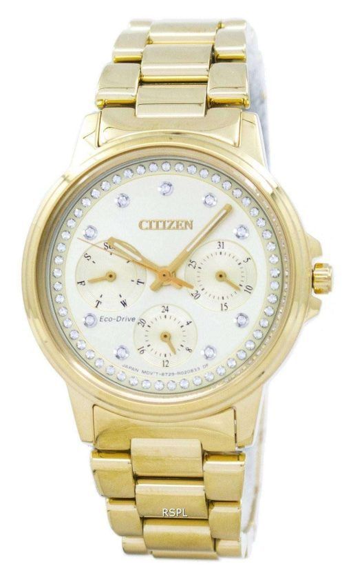시민 에코 드라이브 실루엣 크리스탈 FD2042-51 P 여자의 시계