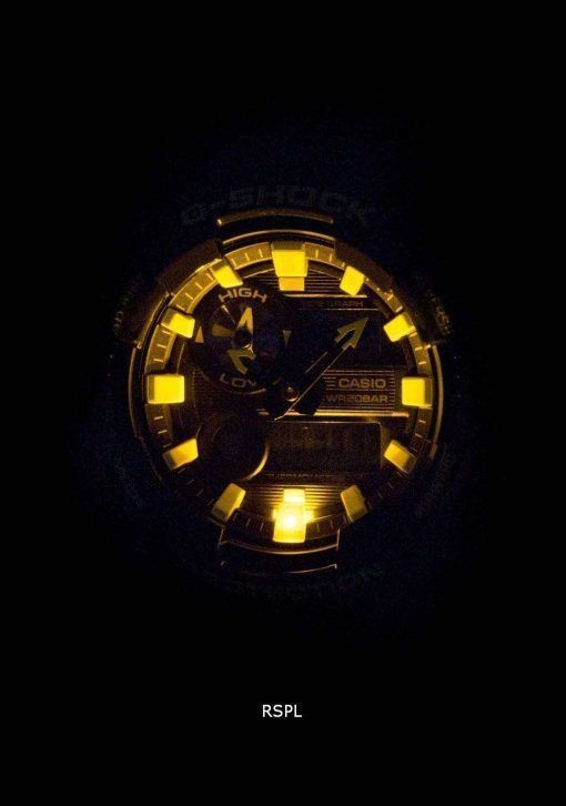 건반의 g 조-충격 G LIDE 조 수 그래프 온도계 달 단계 GAX-100MSA-3A 남자의 시계