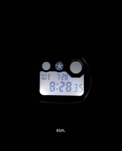 카시오 수퍼 조명 기 듀얼 타임 진동 알람 디지털 W-735 H-1A3V 남자의 시계
