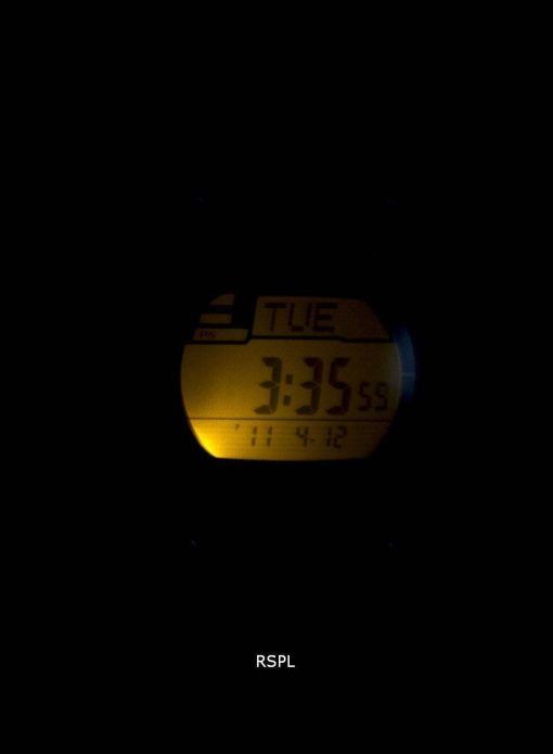 카시오 조명 기 힘든 태양 무릎 메모리 알람 디지털 W-S220C-4AV 남자의 시계