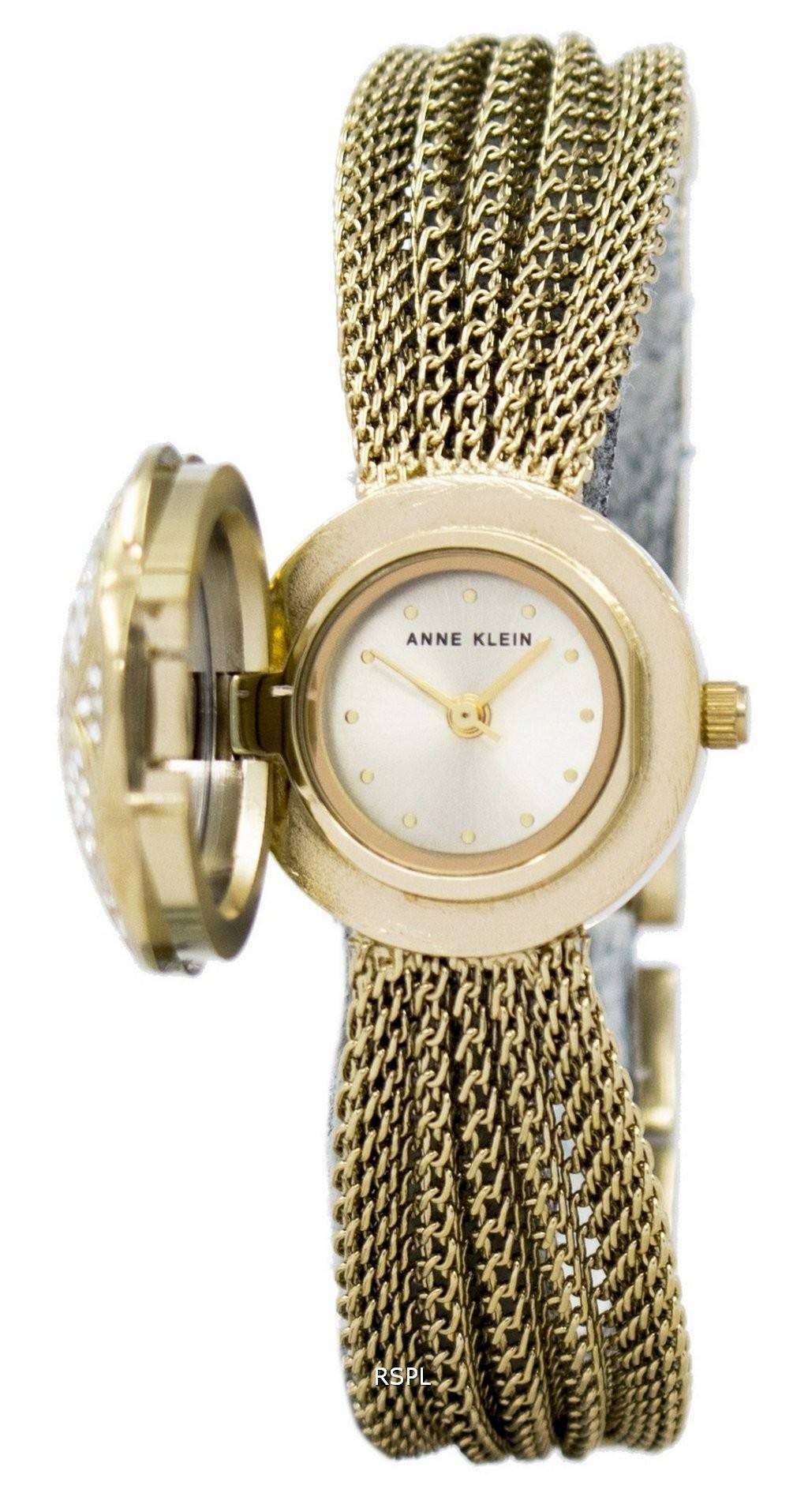 앤 클라인 쿼 츠와로 브 스키 크리스탈 멀티 체인 1046CHCV 여자 시계 2 앤 클라인 쿼 츠와로 브 스키 크리스탈 멀티 체인 1046CHCV 여자 시계