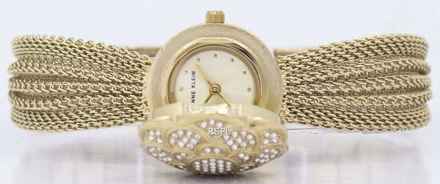 앤 클라인 쿼 츠와로 브 스키 크리스탈 멀티 체인 1046CHCV 여자 시계 5 앤 클라인 쿼 츠와로 브 스키 크리스탈 멀티 체인 1046CHCV 여자 시계