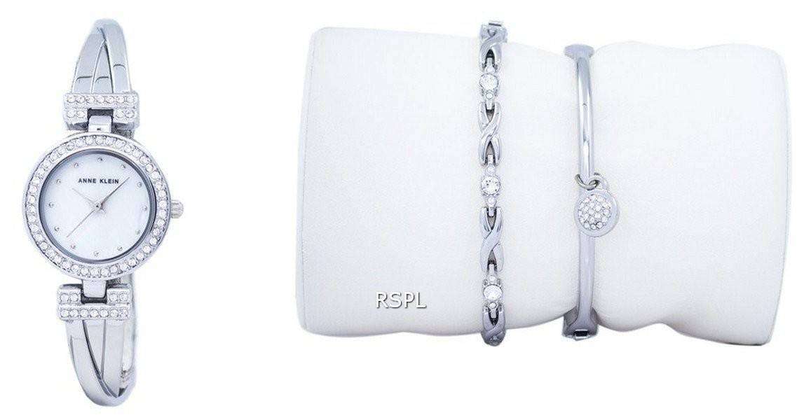 앤 클라인 쿼 츠와로 브 스키 크리스탈 1869SVST 여자의 시계 1 앤 클라인 쿼 츠와로 브 스키 크리스탈 1869SVST 여자의 시계