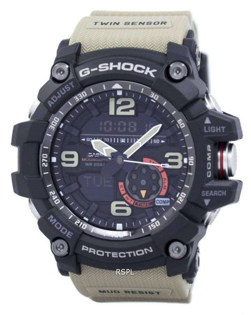 건반의 g 조-충격 Mudmaster 아날로그 디지털 트윈 센서 GG-1000-1A5 남자 시계