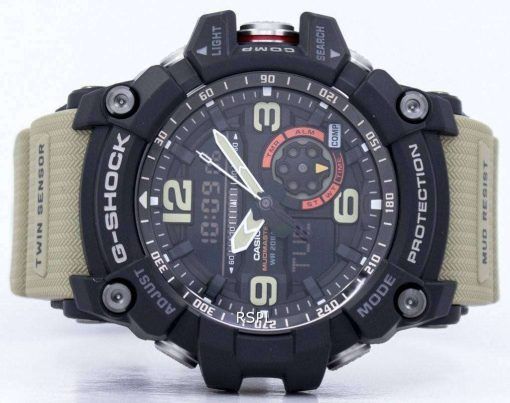 건반의 g 조-충격 Mudmaster 아날로그 디지털 트윈 센서 GG-1000-1A5 남자 시계