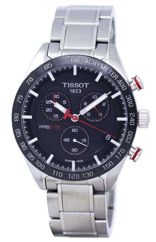 Tissot T 스포츠 PRS 516 크로 노 그래프 석 영 T100.417.11.051.01 T100417.1105101 남자의 시계