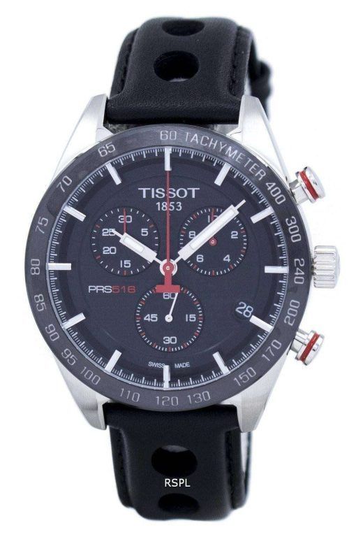 Tissot T 스포츠 PRS 516 크로 노 그래프 석 영 T100.417.16.051.00 T1004171605100 남자의 시계