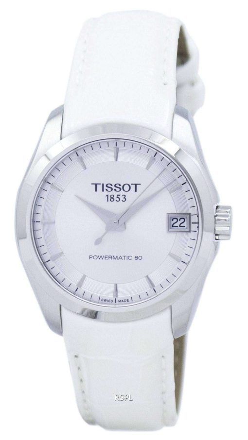Tissot T-클래식 Couturier 레이디 Powermatic 80 T035.207.16.031.00 T0352071603100 여자의 시계