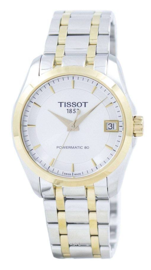 Tissot T-클래식 Couturier 레이디 Powermatic 80 T035.207.22.031.00 T0352072203100 여자의 시계