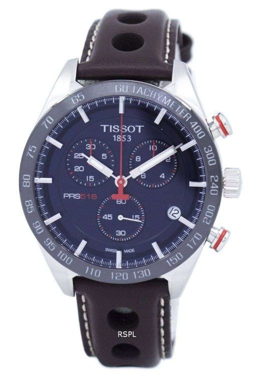 Tissot T 스포츠 PRS 516 크로 노 그래프 석 영 T100.417.16.041.00 T1004171604100 남자의 시계