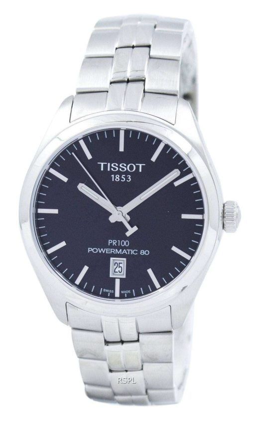 Tissot T-클래식 홍보 100 Powermatic 80 자동 T101.407.11.051.00 T1014071105100 남자의 시계