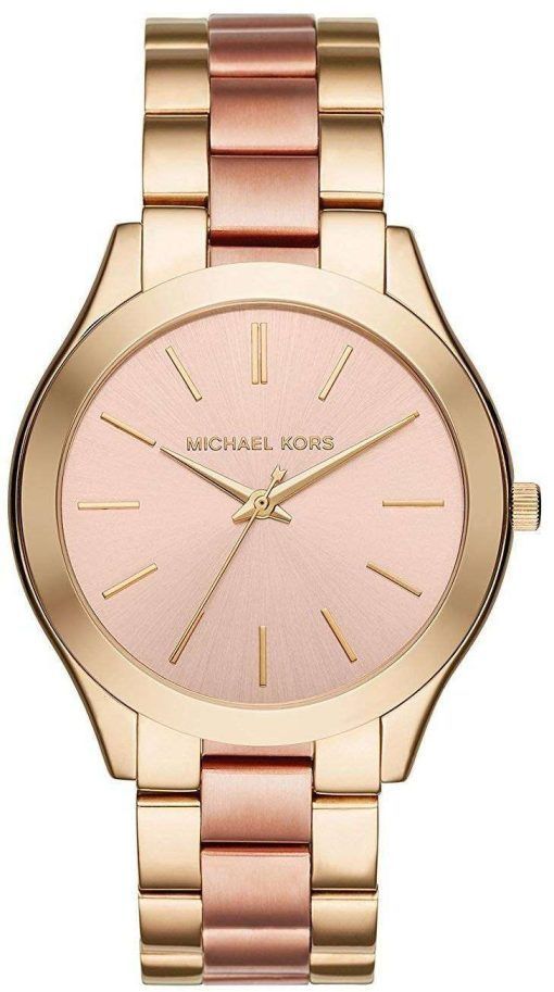 마이클 Kors 슬림 활주로 석 영 MK3493 여자의 시계