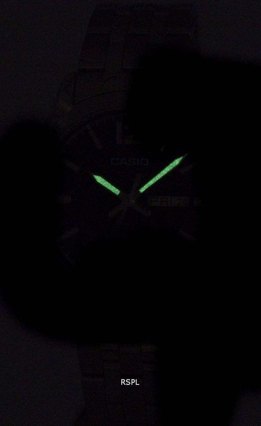 카시오 Enticer 아날로그 석 영 MTP-1314 D-2AVDF MTP1314D-2AVDF 남자의 시계