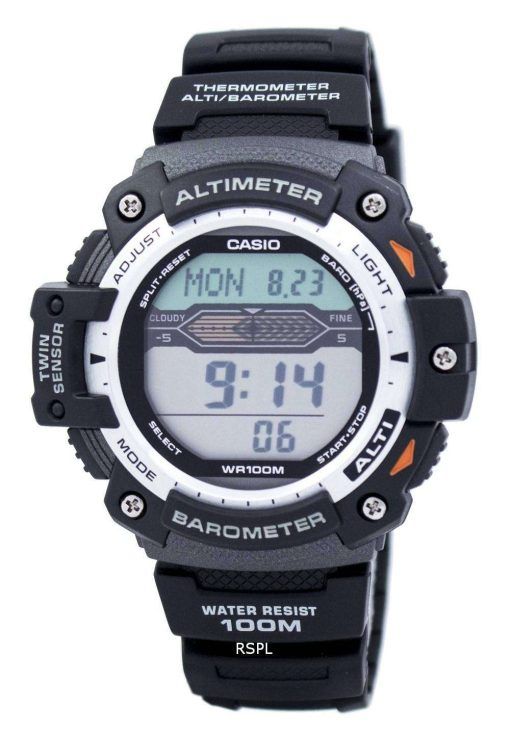 건반 Protrek 스포츠 트윈 센서 SGW-300 H-1AVDR SGW-300 H-1A Mens 시계