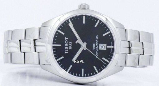 Tissot T-클래식 홍보 100 Powermatic 80 자동 T101.407.11.051.00 T1014071105100 남자의 시계