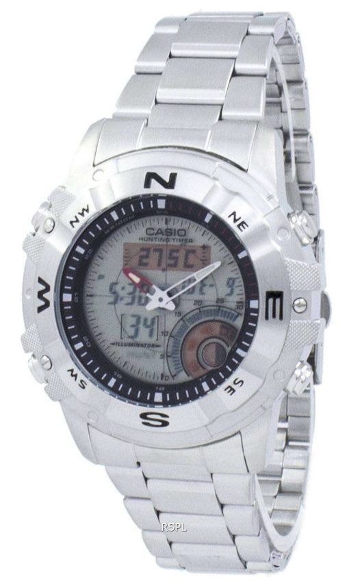 Casio Outgear 사냥 타이머 조명 나침반 AMW-704 D-7AV AMW704D-7AV 남자 시계