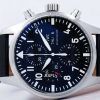 IWC Schaffhausen 파일럿 크로 노 그래프 자동 IW377709 남자의 시계