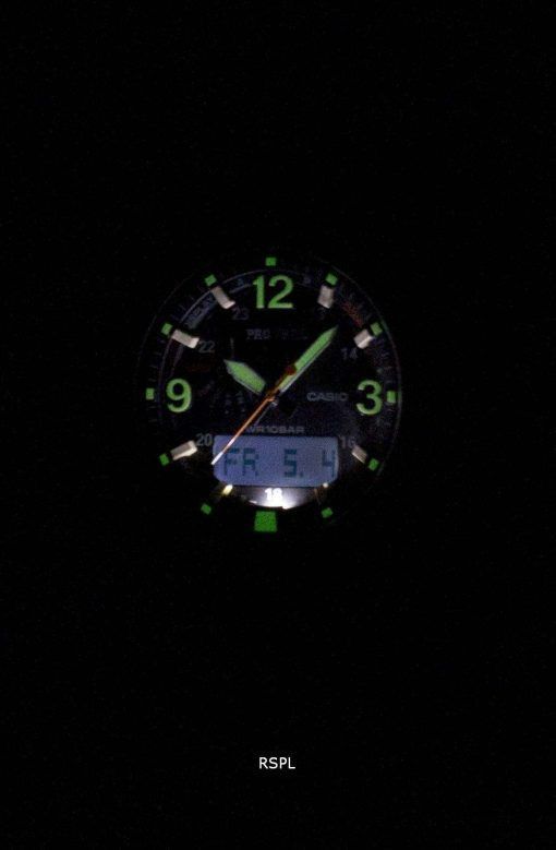 건반 ProTrek 트리플 센서 힘든 태양 PRG-600-1 PRG600-1 남자의 시계