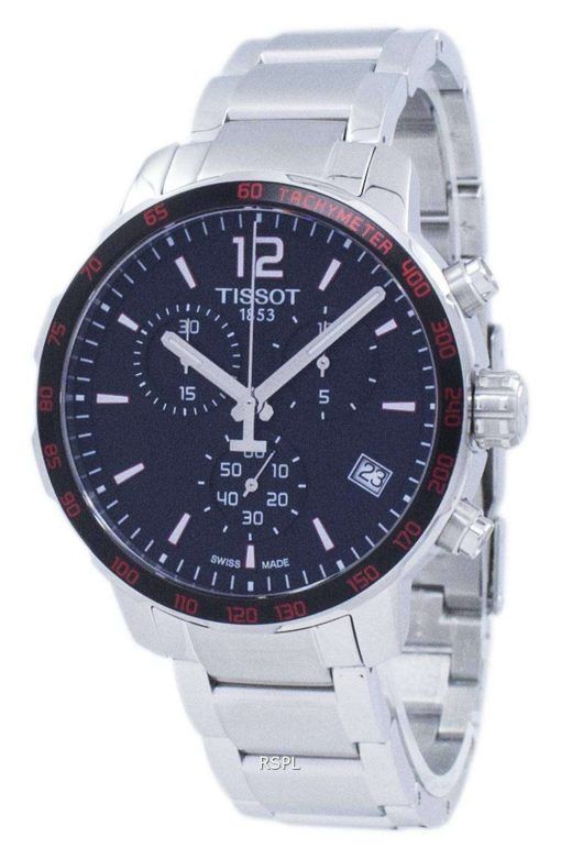 Tissot T-스포츠 Quickster 크로 노 그래프 석 영 T095.417.11.057.00 T0954171105700 남자의 시계